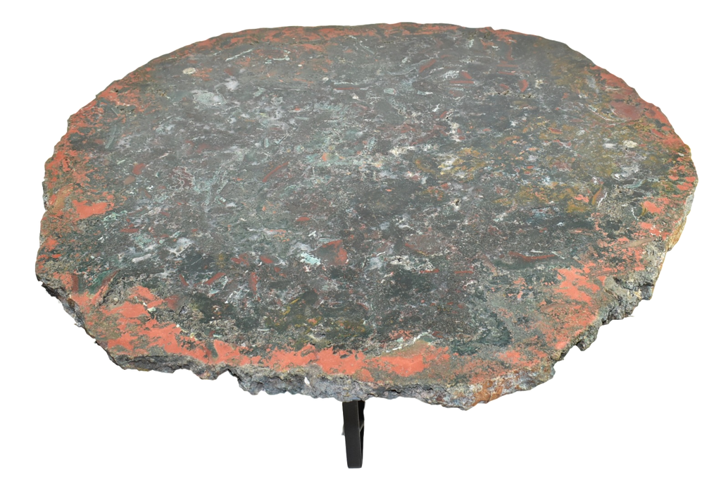 Jasper Coffee Table Large Natural, Dark Green and Red 